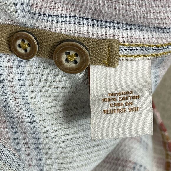 The Territory Ahead Shirt Mens Small Multicolor Plaid Long Sleeve Pockets - Picture 8 of 12